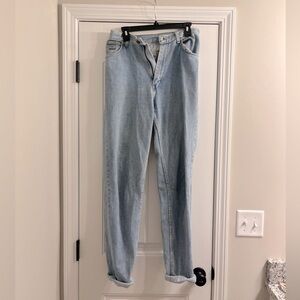 VINTAGE Light-Washed High-Waisted Jeans